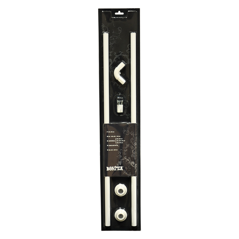 Telaio per tende doccia a ‘l’ cm 80×80 Bonita