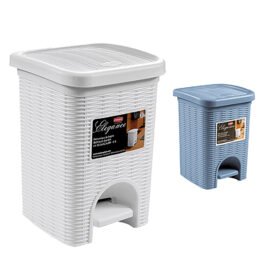 Pattumiera a pedale 'elegance' lt. 6 - col. bianco Stefanplast