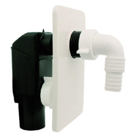 Sifone ad incasso placca bianca - poliprop.vergine Bonomini