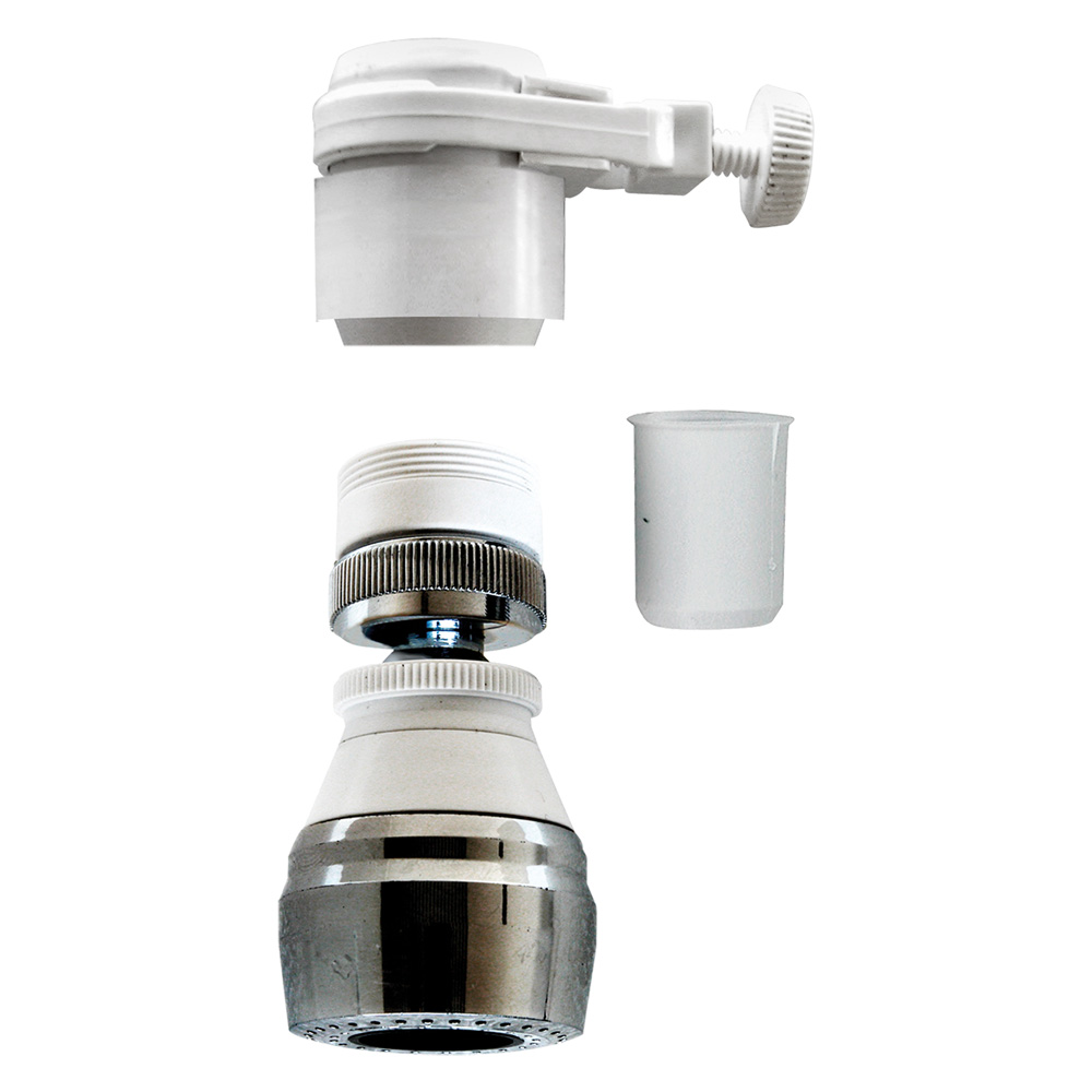 Aeratore a snodo corto con fascetta 2 getti Senza marca