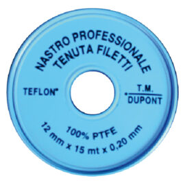 Nastro teflon 'professionale' 1/2 x 15 mt. x 0,2 mm Viky