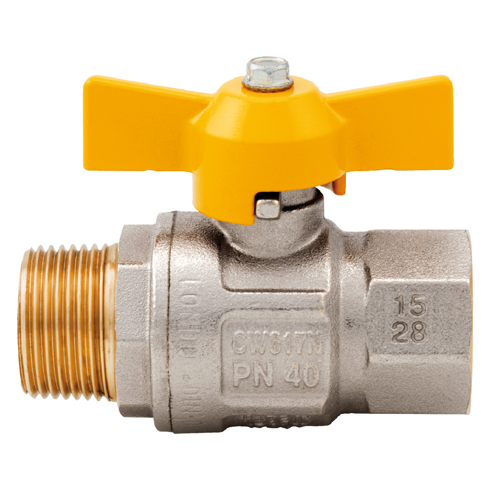 Valvola a sfera per gas maniglia a ‘t’ 3/4 mf Itap