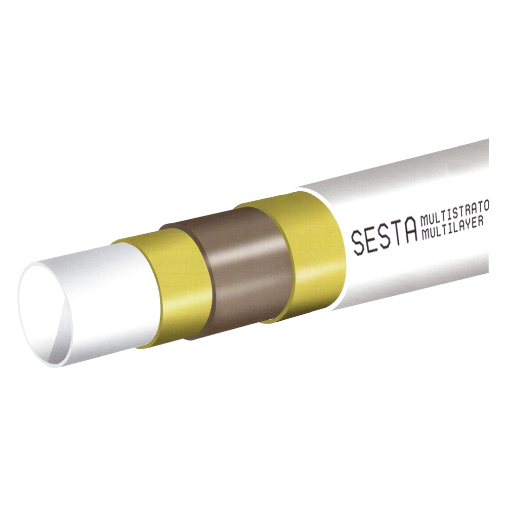 Tubo multistrato nudo pexb/al/pexb Ø  16 x 2 – rotolo 100 metri Sesta