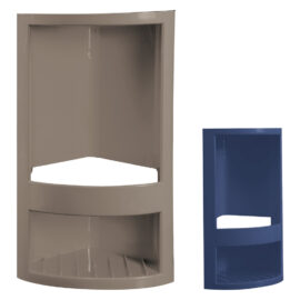 Angolare per doccia cm 14 x 14 x h.32,5 - bianco Senza marca