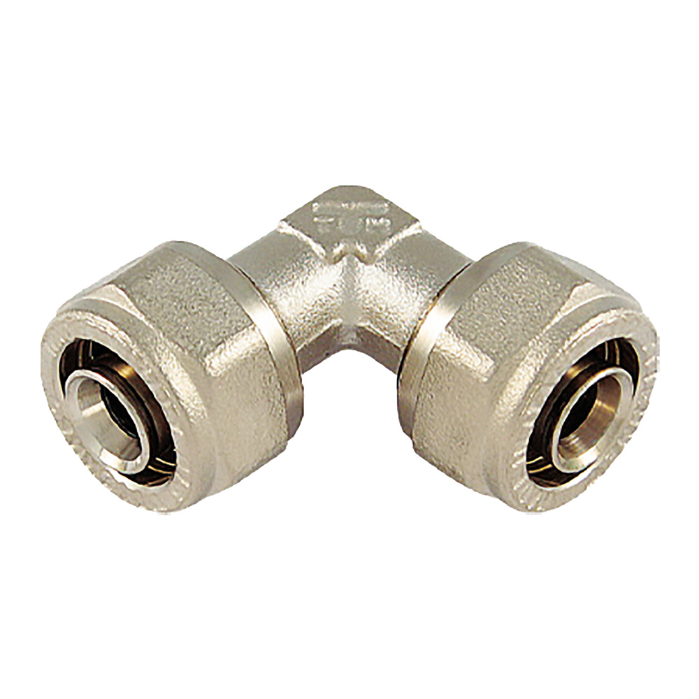 Raccordo a stringere curvo doppio ‘1603’ 26 x 26 Tiemme