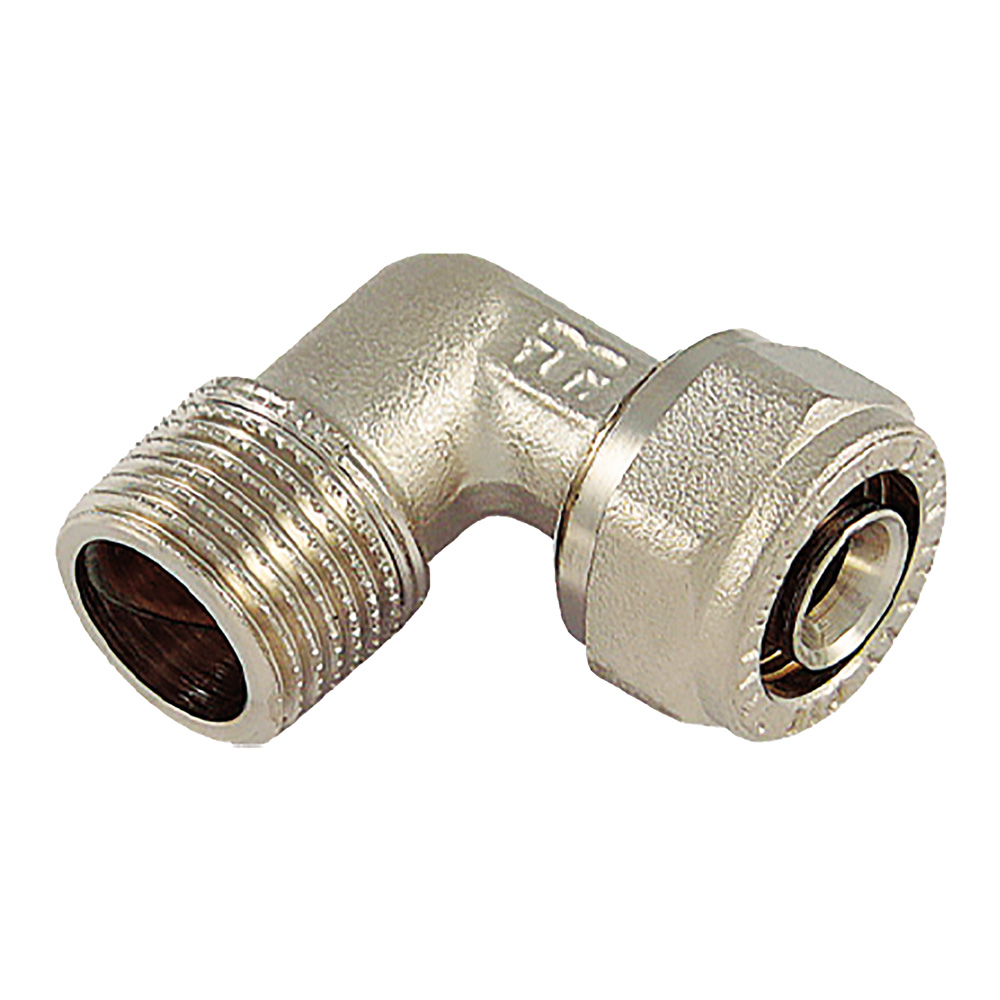 Raccordo a stringere curvo ‘1604’ 20 x 1/2 – maschio Tiemme