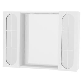 Specchiera da bagno pensile doppio 'oltea' art. 940 led - laccata bianca Savinidue