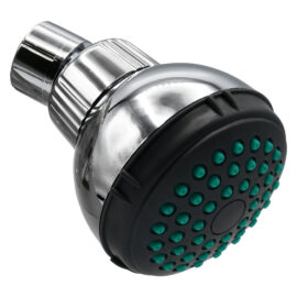 Soffione linea 'dark grey' abs cromato Fluxy