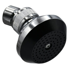 Soffione linea 'black' abs cromato Fluxy