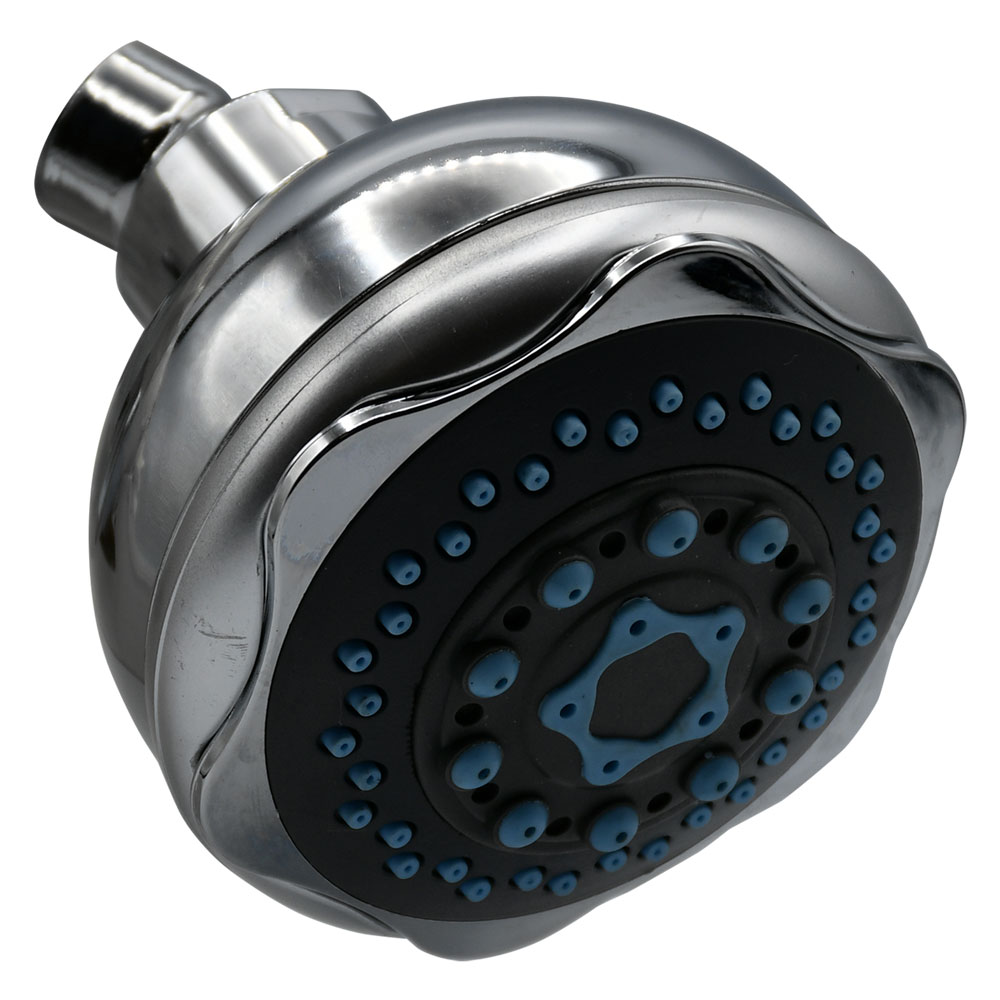 Soffione anticalcare linea ‘light grey’ 5 getti Fluxy