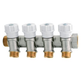 Collettore con rubinetto d'arresto 3 vie Itap