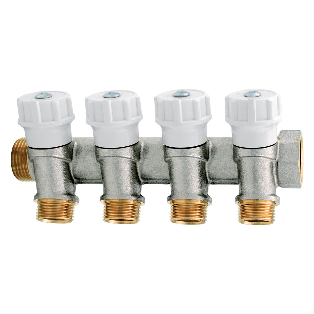 Collettore con rubinetto d’arresto 2 vie Itap