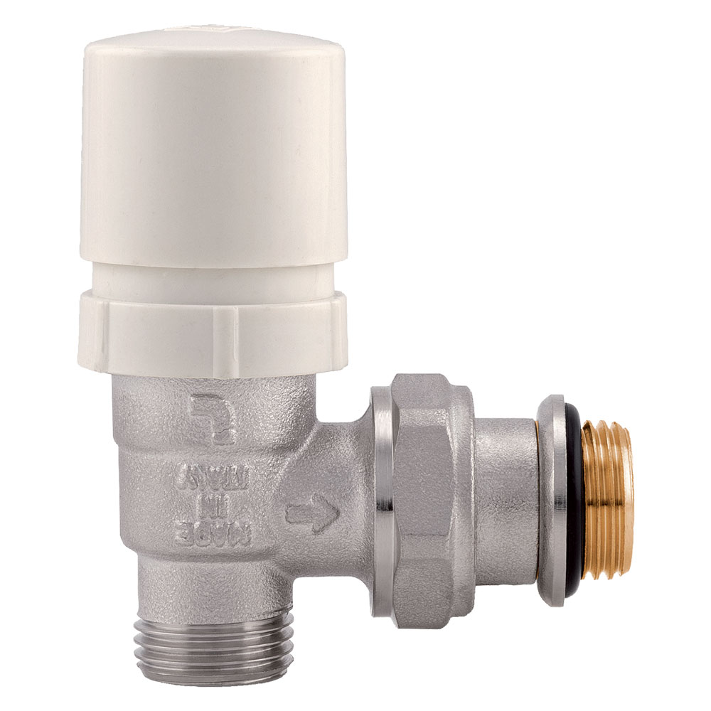 Valvola ad angolo termostatizzabile per radiatori 1/2 m – con cappuccio Itap