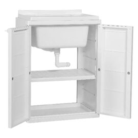 Mobile lavatoio anta doppia lucchettabile cm 60 x 45 x h.85 Trioplast