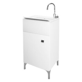 Mobile lavatoio anta singola cm 45 x 50 x h.83 - bianco lucido Savinidue