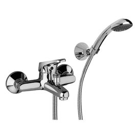 Monocomando esterno vasca 'naomi' cromato Piralla