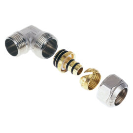 Raccordo a stringere curvo 'art. 534 / 544' 'art.544' - 20 x 1/2 - maschio Icma