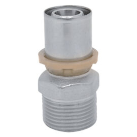 Raccordo a pressare diritto 'art. 402' 16 x 3/4 - maschio Icma