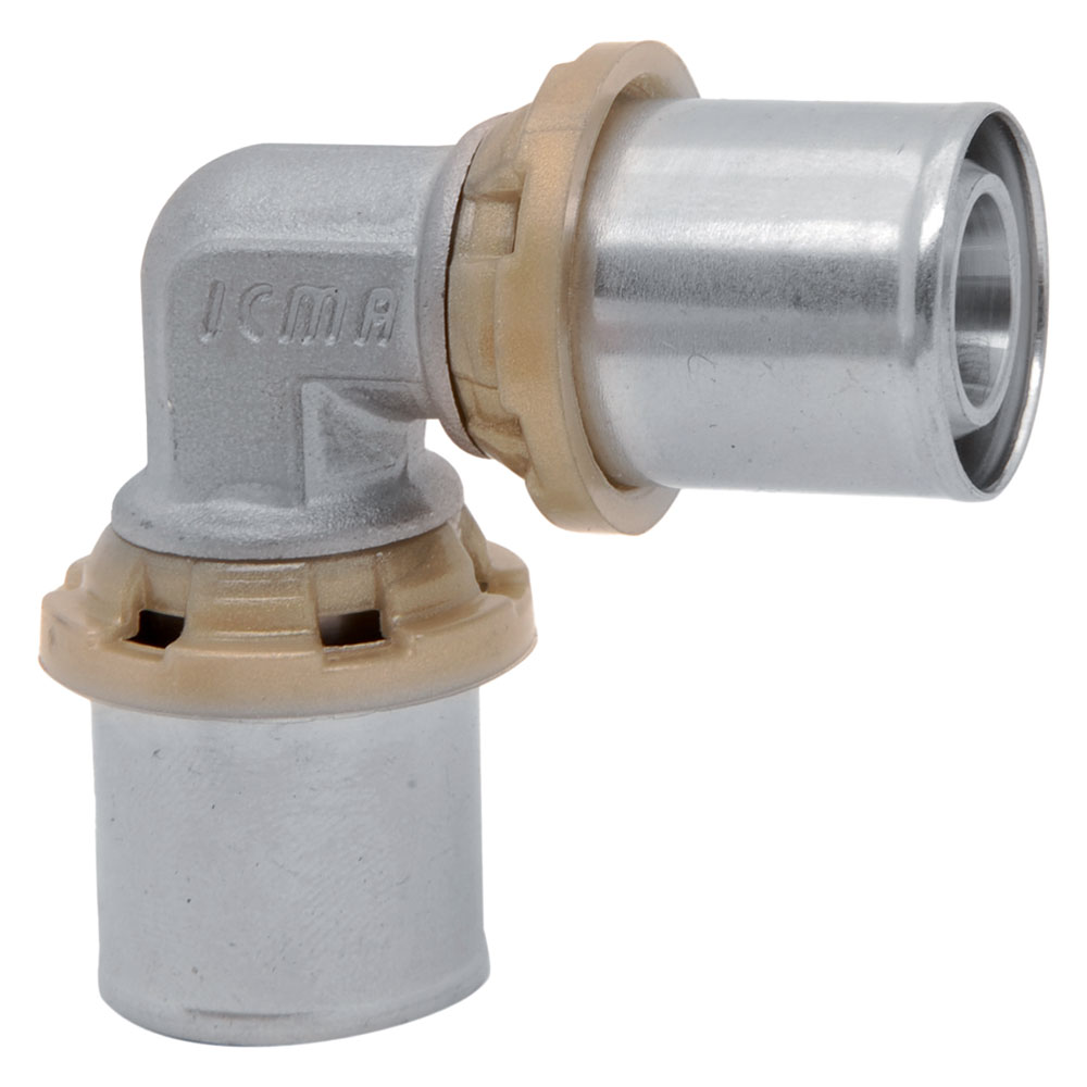 Raccordo a pressare curvo doppio ‘art. 403’ 16 x 16 Icma