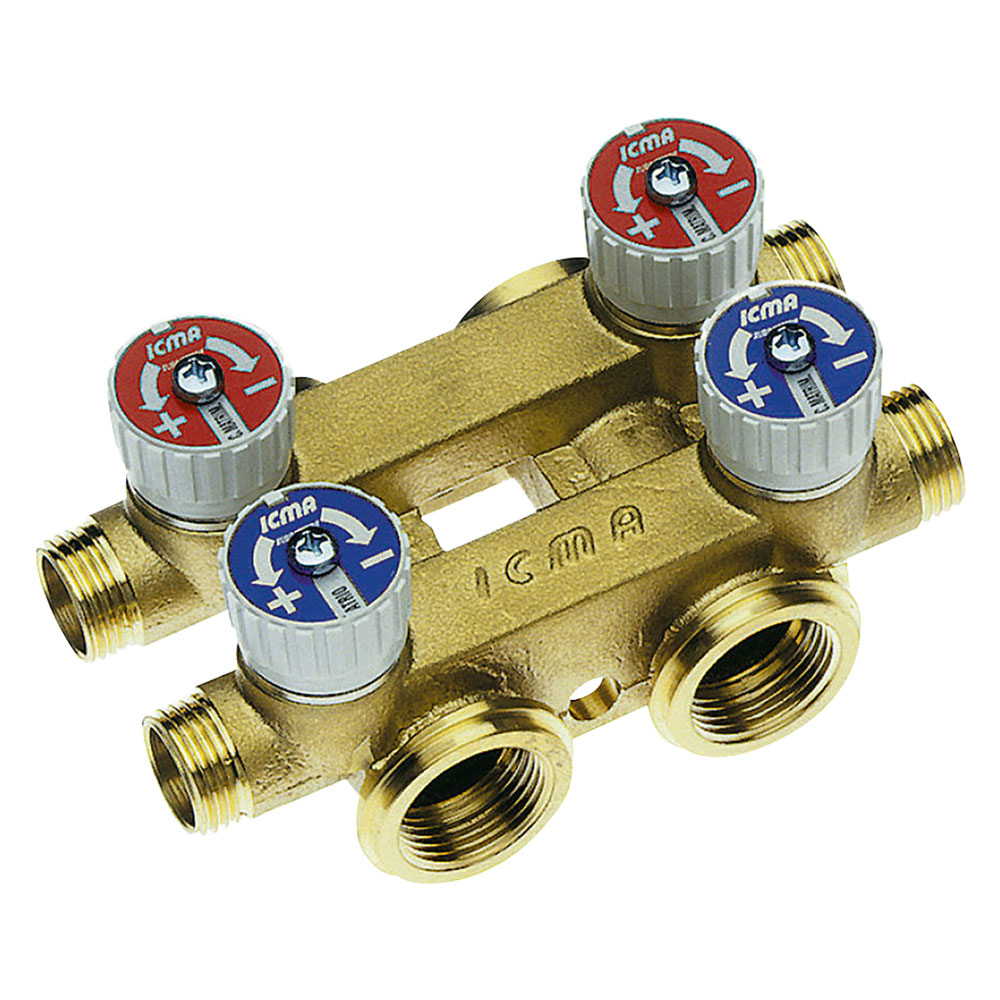 Collettore modulare 2 vie ‘art. 210’ uscite 1/2 x 16 – freddo Icma