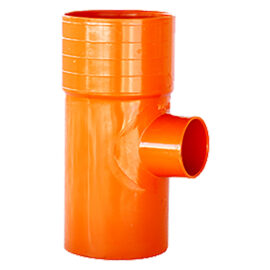 Derivazione a 't' ridotta 87° in pvc Ø 125 / 50 Senza marca