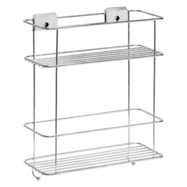 Cestello per doccia ripiano doppio serie 'grip' cm 26 x 11,3 x h.32 Metaform