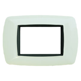 Placca col. avorio 'life' 3 posti - 2983/a Feb