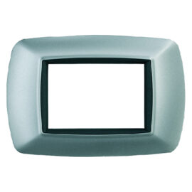 Placca col. alluminio chiaro 'life' 3 posti -  2983/ac Feb