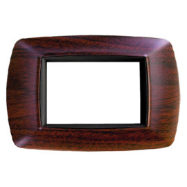 Placca effetto legno scuro 'life' 3 posti - 2983/ls Feb