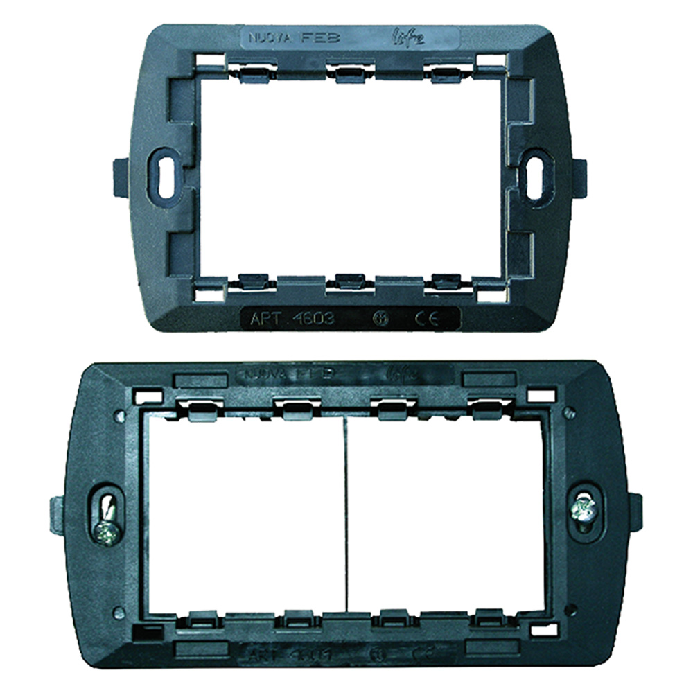 Supporto per serie flexi’ 2 moduli 14601 – per scatola tonda Ø 60 Feb