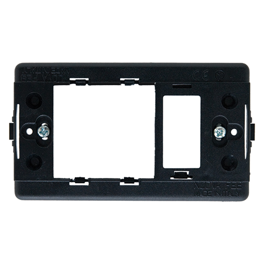 Supporto per serie laser per unel + 1 mod.decentrato 2602 Feb