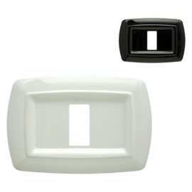 Placca 'tondÒ' 2593/n nera (3 posti) Feb