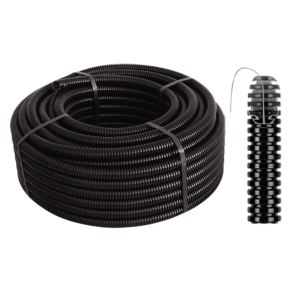 Tubo corrugato pieghevole con tirafilo ø 16 – mt. 10 Senza marca