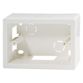 Scatola da parete per canaline mm  120 x 83 x 45 - 3 posti Senza marca