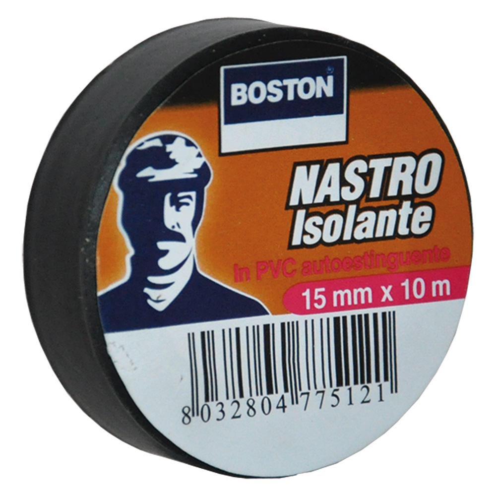 Nastro isolante mm. 15 x 10 mt – bianco Boston