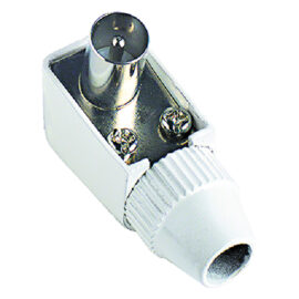 Spina / presa tv coassiale a squadra spina Ø mm 9,5 - blister Metronic