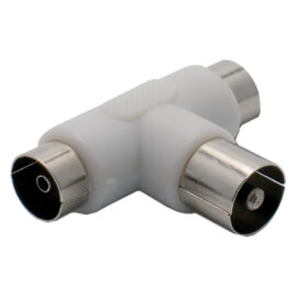 Adattatore partitore tv a 't' 1 spina / 2 prese - blister Metronic