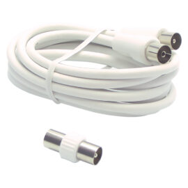 Prolunga per collegamenti tv mt. 5 - colore bianco Metronic