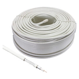 Cavo coassiale tv/sat Ø 5   mm ± 0,15 mm x 100 metri Metronic