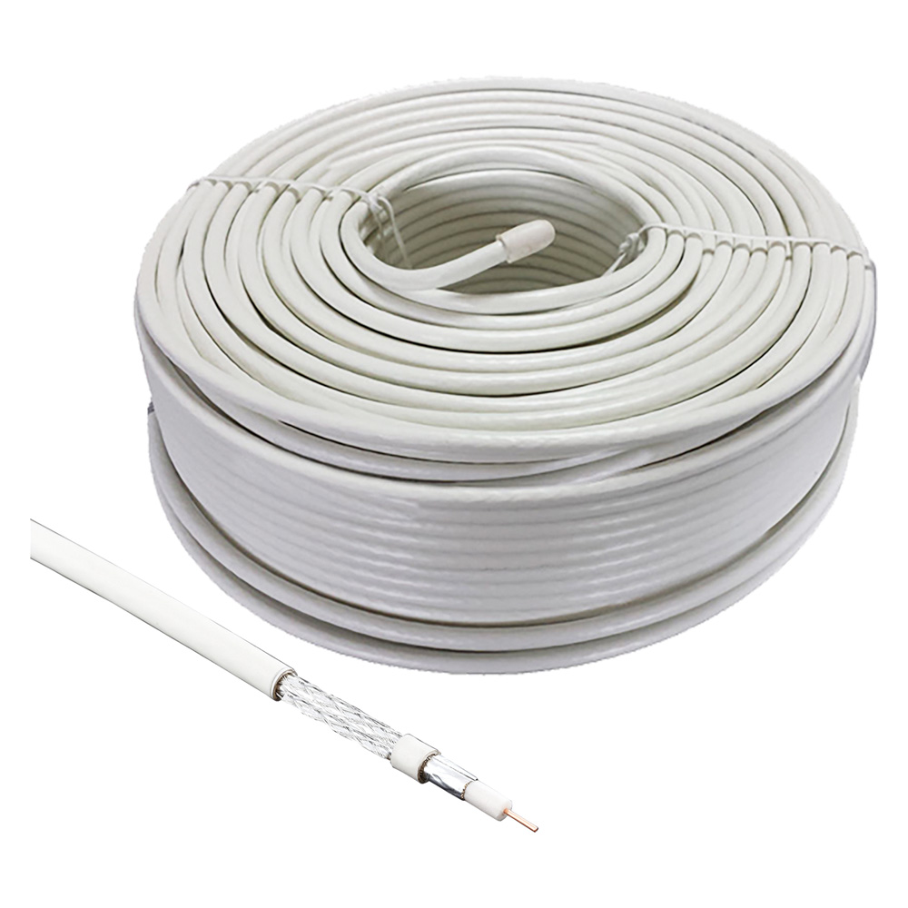 Cavo coassiale tv/sat Ø 6,2 mm ± 0,15 mm x 100 mt – 28014 Electraline