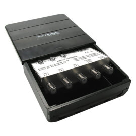 Amplificatore esterno - digitale terrestre 3 in/2  3 ingres. uhf/uhf/vhf - 2 uscite tv Metronic