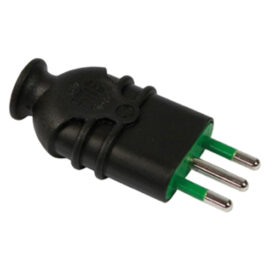 Spina alta resistenza 'hi-pro' 2p+t 10a - colore nero Fanton