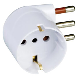 Adattatore singolo spina 90° 'salvaspazio' spina 2p + t 16a Rosi