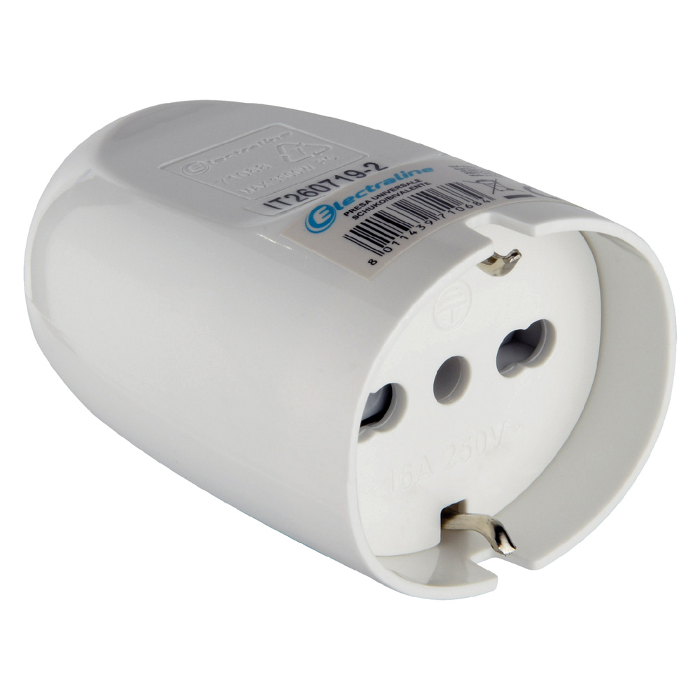 Presa universale ‘schuko’ 10/16 a – art.71068 Electraline