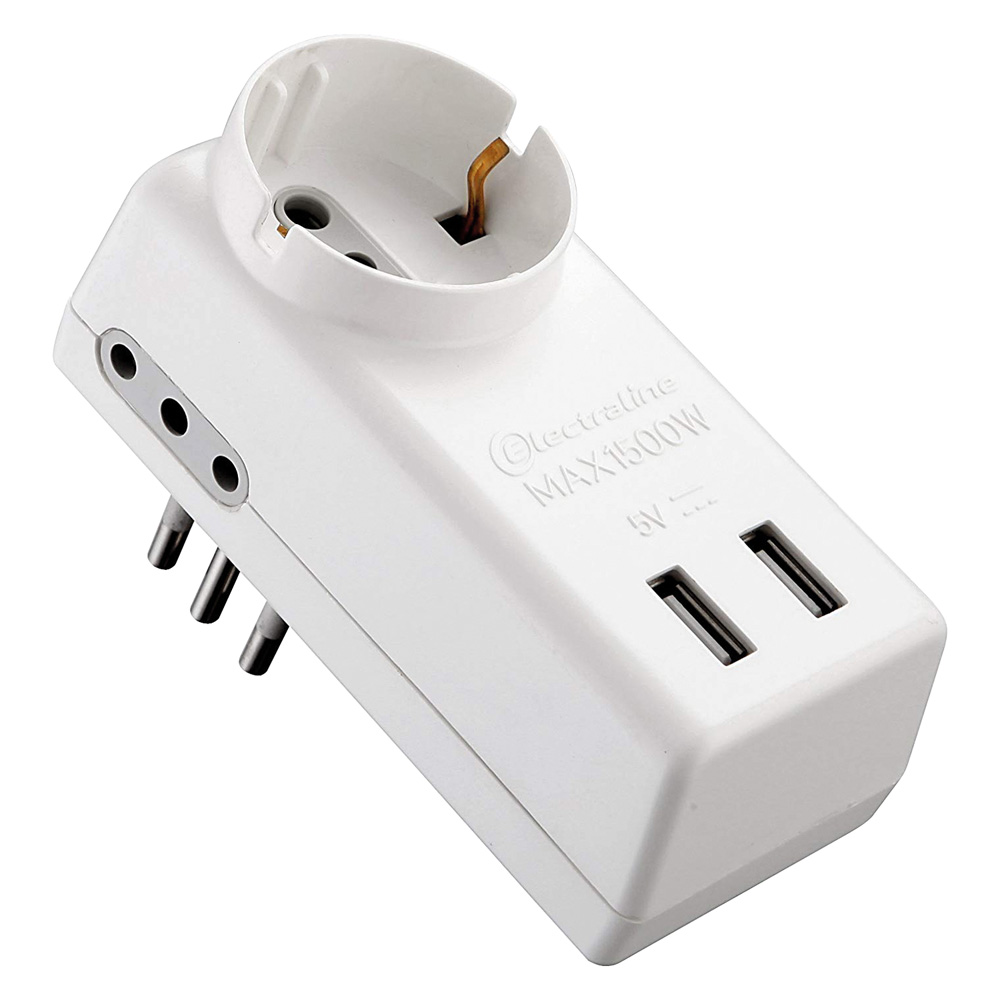 Adattatore multipresa usb art.71039 Electraline