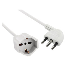 Prolunga lineare mt. 5 - spina piatta a 90° - art.46108 Electraline