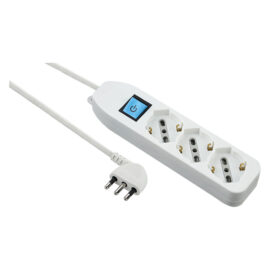 Multipresa con interruttore 3 posti (schuko+10/16a) - art.62068 Electraline
