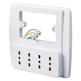 Multipresa da parete colore bianco Rosi