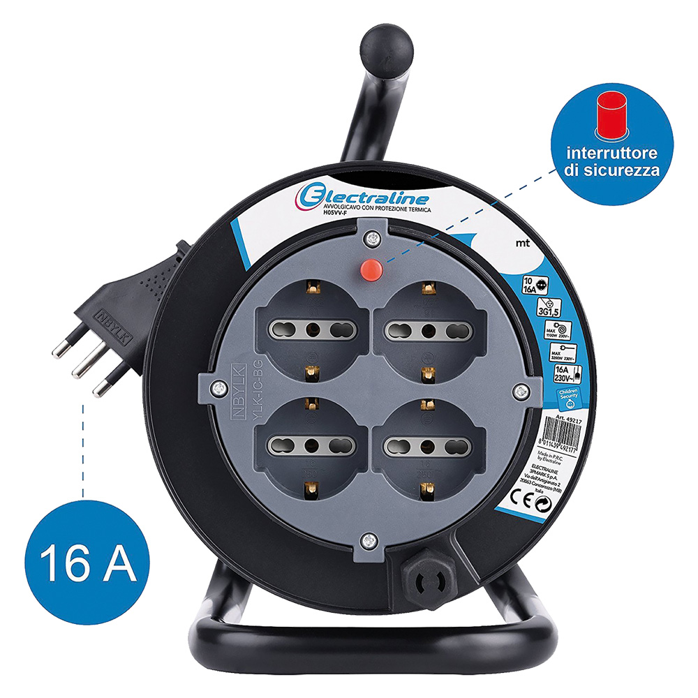 Avvolgicavo mt. 15 – art.49217 Electraline