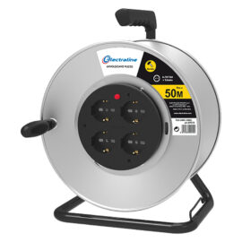 Rullo avvolgicavo capacità avvolgimento 50 mt - 49014 Electraline